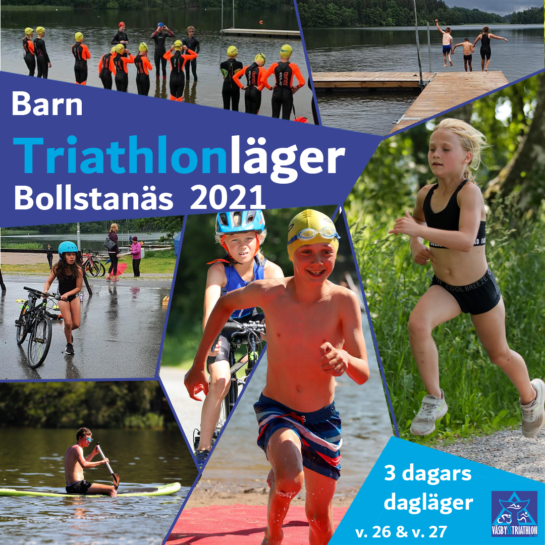 Vill du prova på en allsidig sport där alla kan vara med? En rolig och lite utmanande sport där tjejer och killar tränar tillsammans – då ska du anmäla dig till Väsby SS Triathlons triathlonläger för barn i sommar.